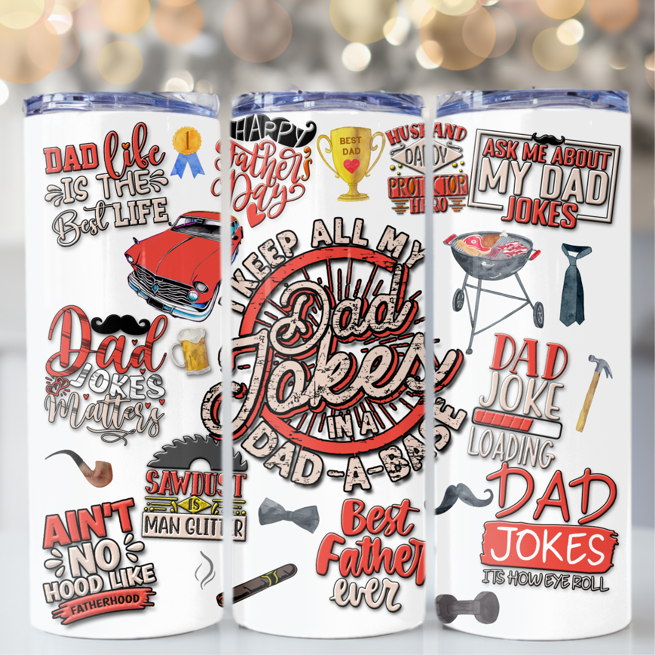 Fathers day Personalized 20oz Skinny Tumbler - Image 8