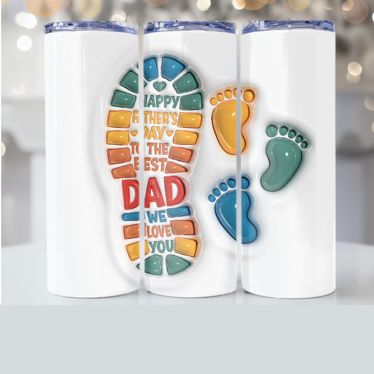Fathers day Personalized 20oz Skinny Tumbler - Image 3